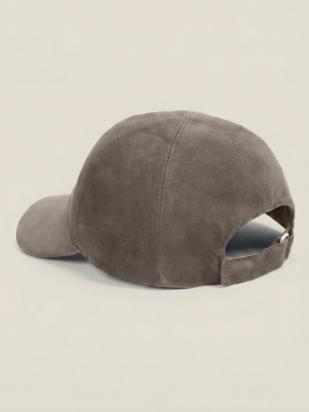 Luca Faloni Suede Leather Baseball Cap - Nocciola Brown - view 3
