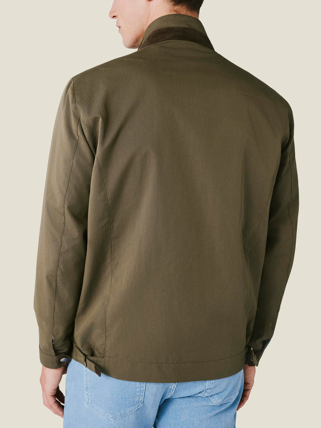 Luca Faloni Technical Fabric Field Jacket - Hunting Green - view 3