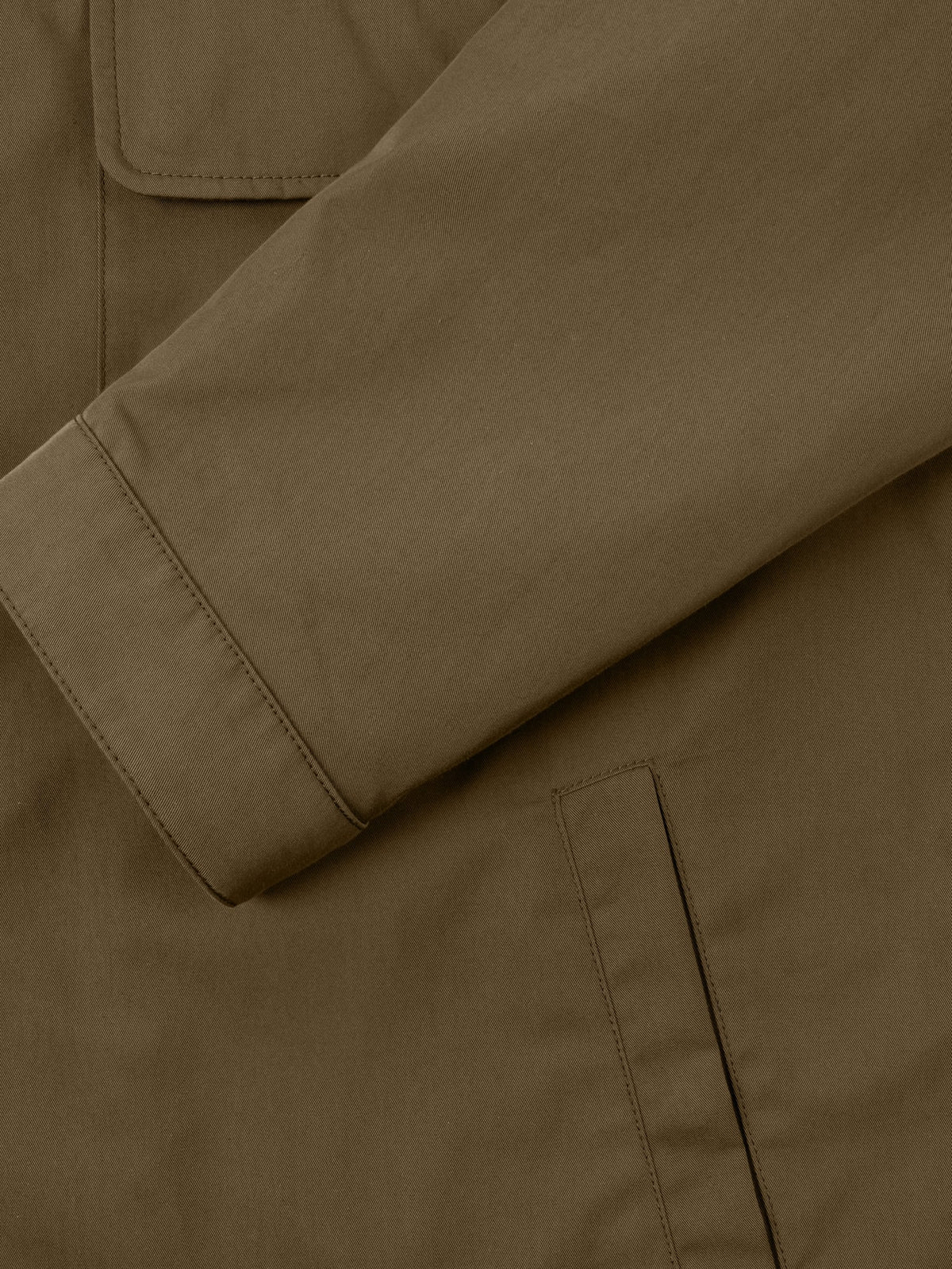 Luca Faloni Technical Fabric Field Jacket - Hunting Green - view 5