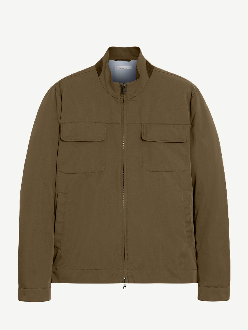 Luca Faloni Technical Fabric Field Jacket - Hunting Green - view 8