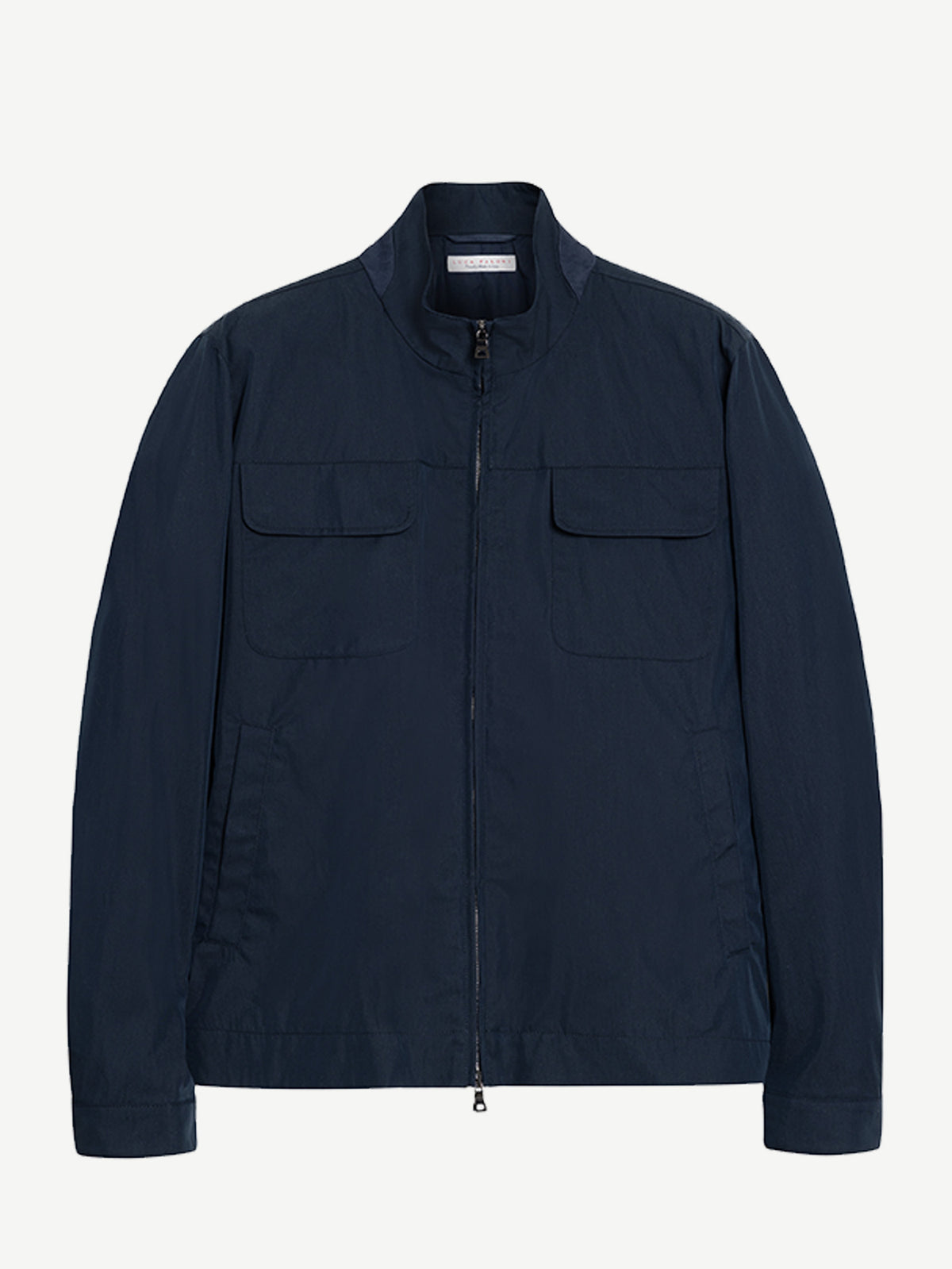 Luca Faloni Technical Fabric Field Jacket - Midnight Blue - view 8