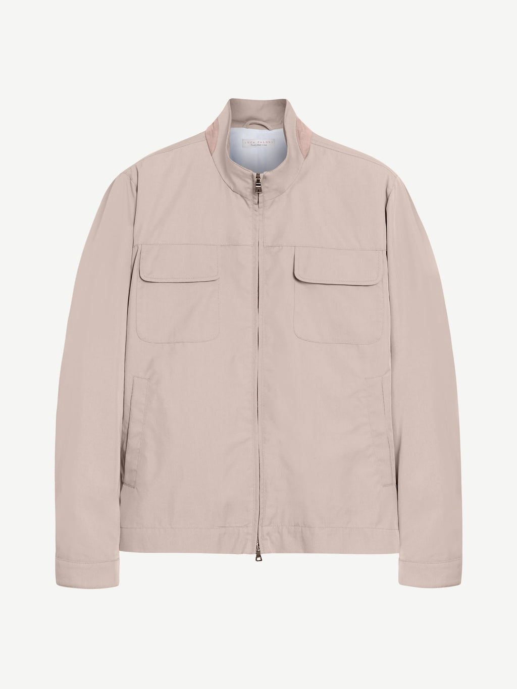 Luca Faloni Technical Fabric Field Jacket - Light Grey - view 8