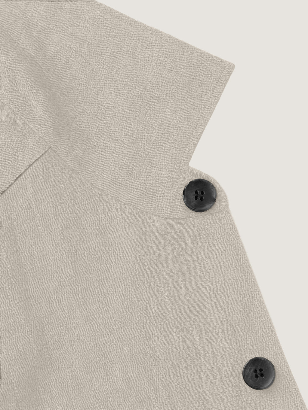 Luca Faloni Linen Overshirt - Sand - view 6