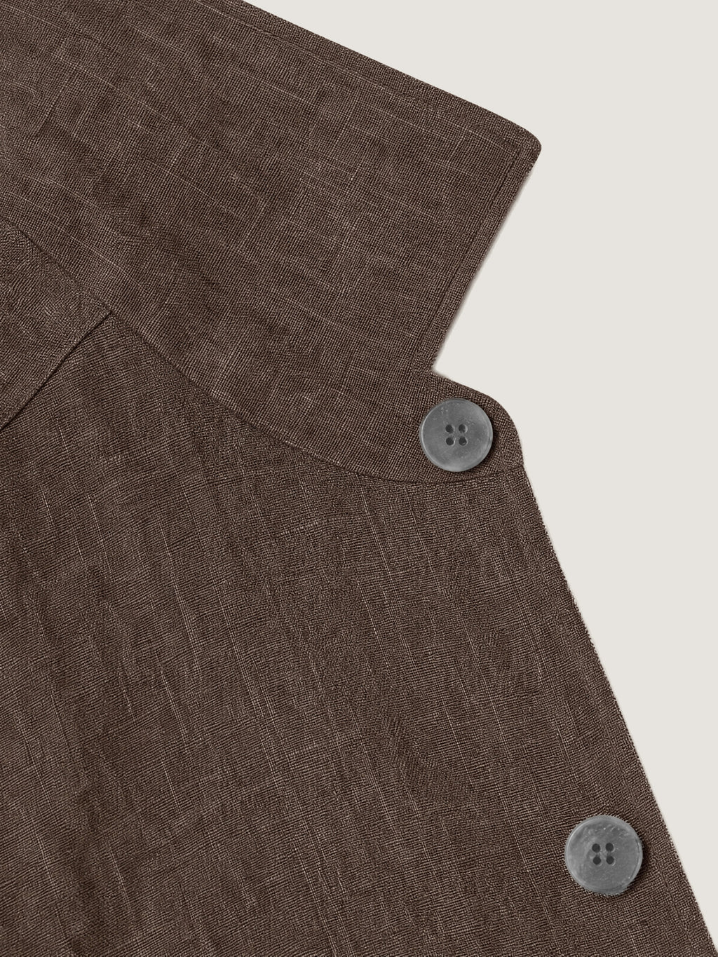 Luca Faloni Linen Overshirt - Nocciola Brown - view 5