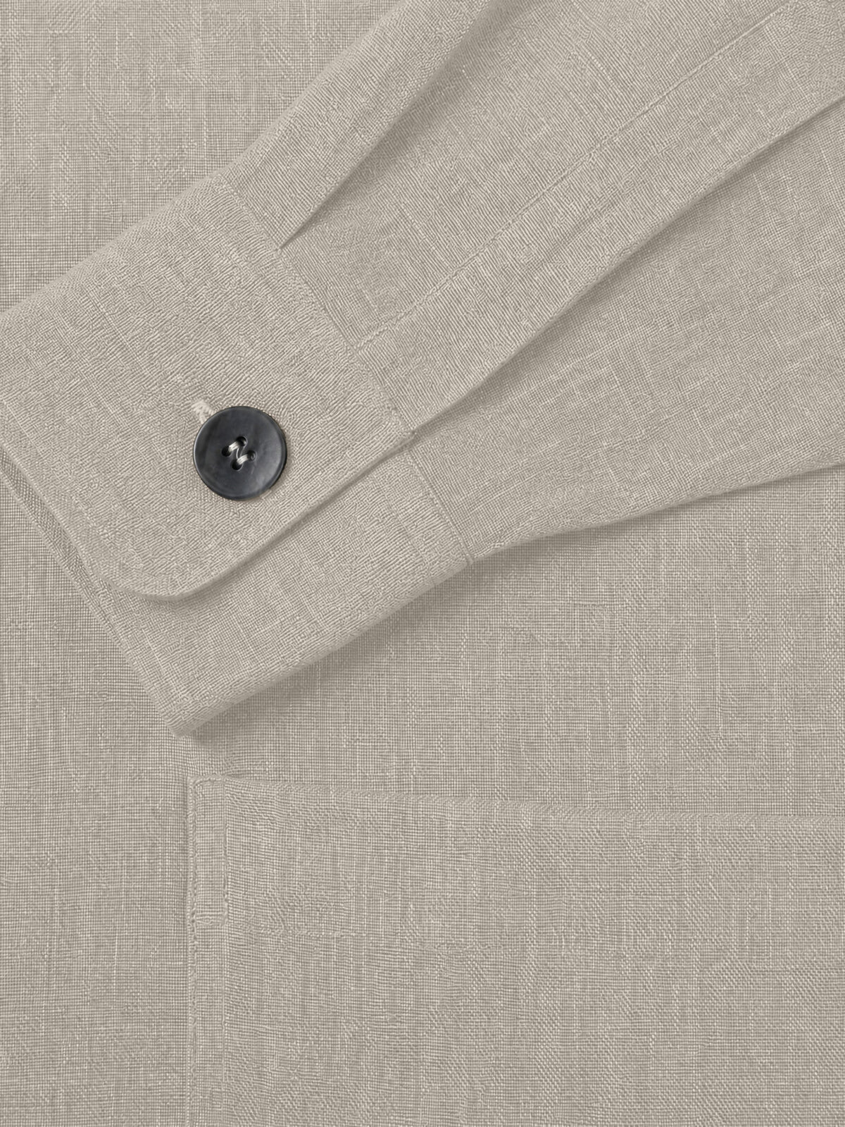 Luca Faloni Linen Overshirt - Sand - view 5