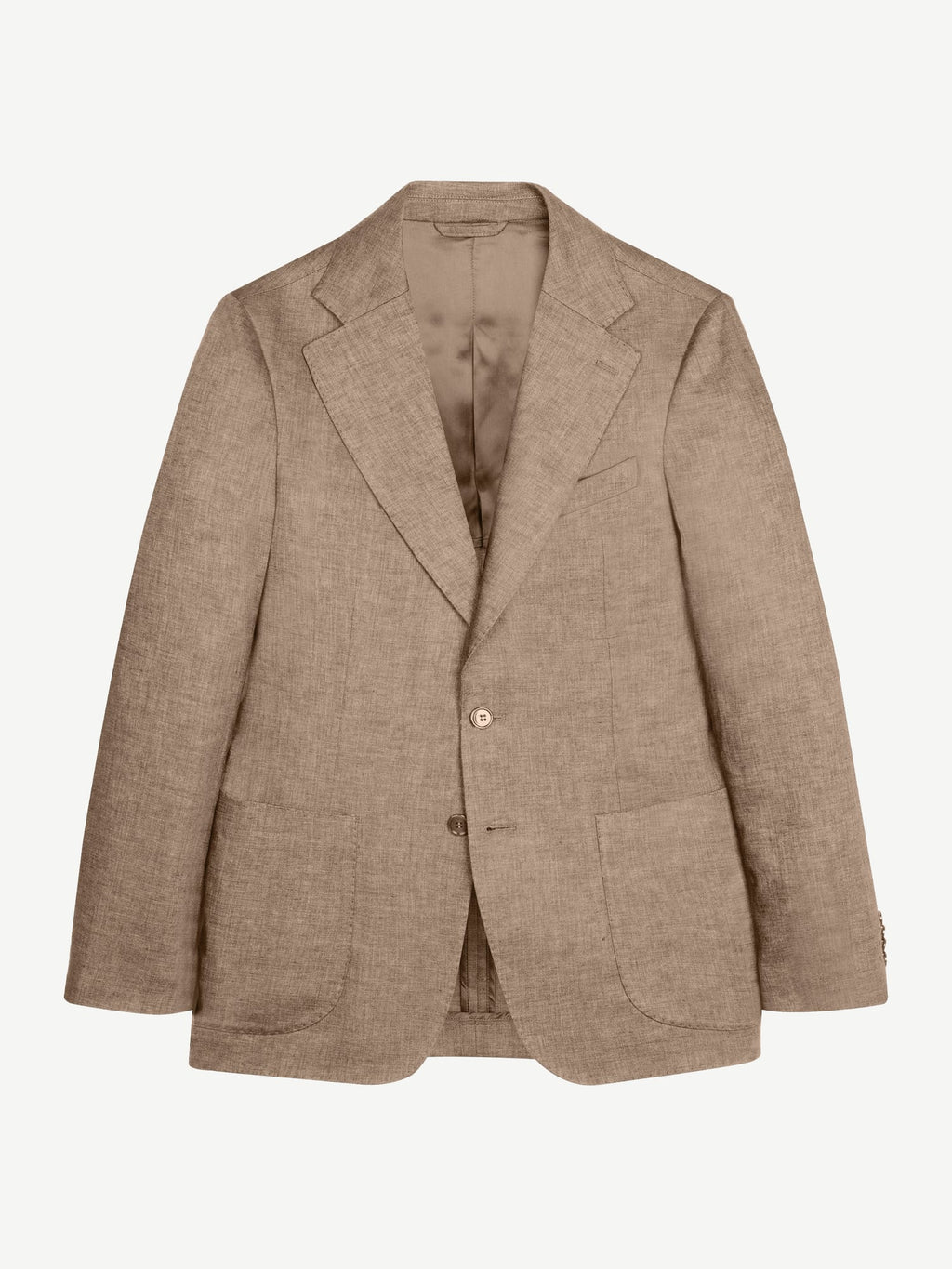 Luca Faloni Linen Blazer - Hazelnut Brown - view 5