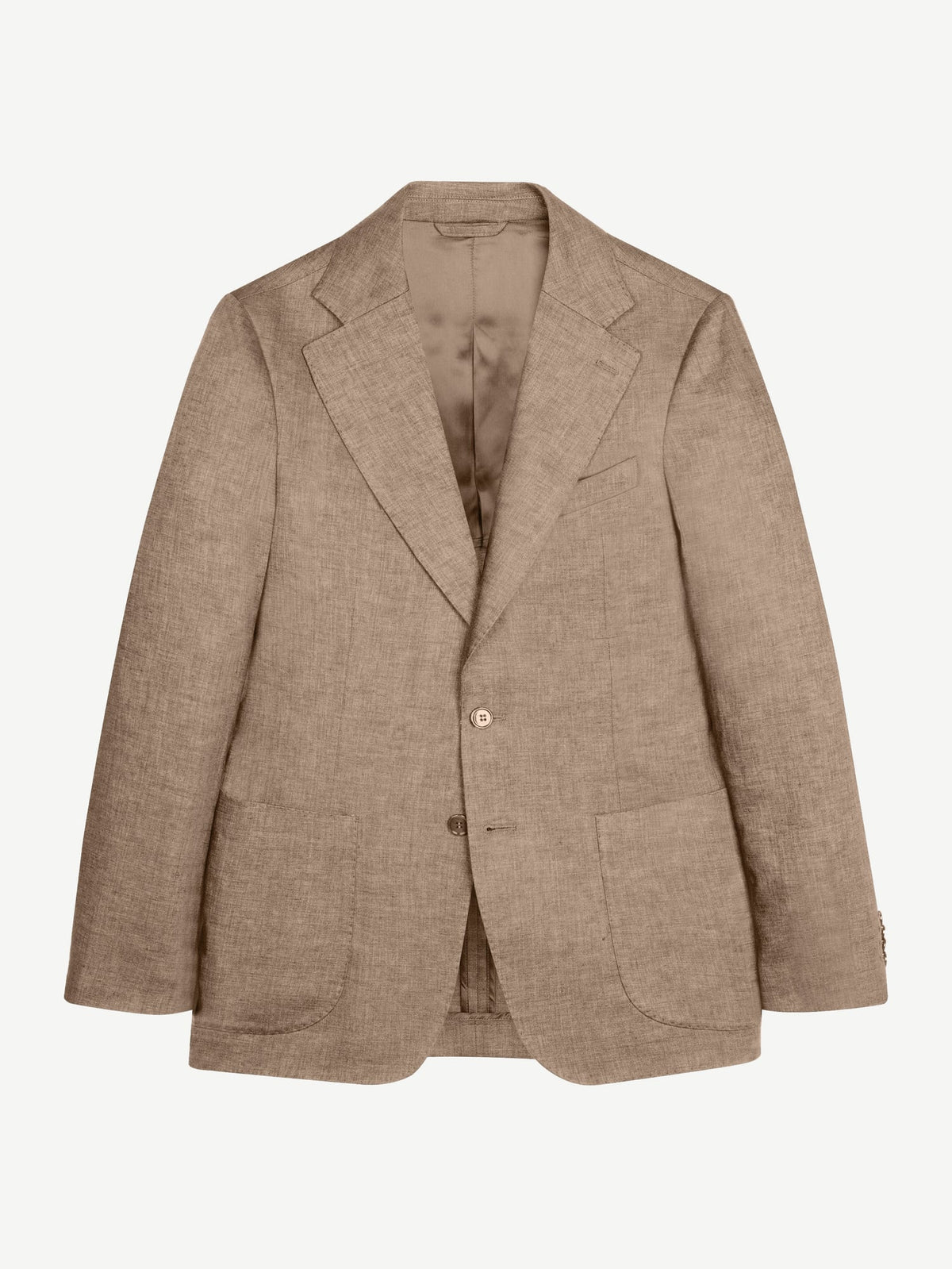 Luca Faloni Linen Blazer - Hazelnut Brown - view 5