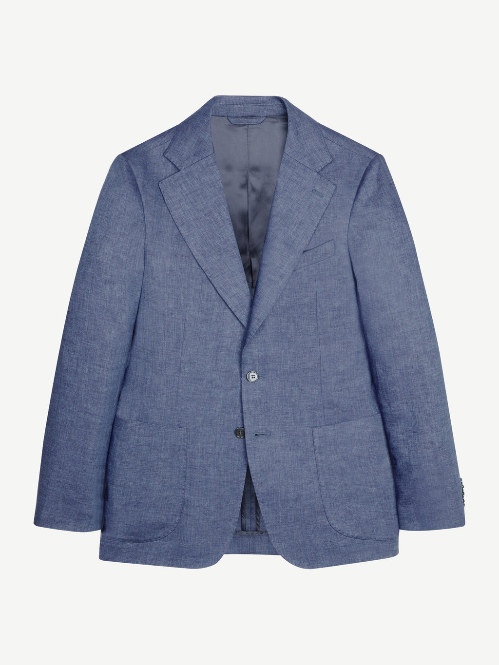 Luca Faloni Linen Blazer - Azure - view 5