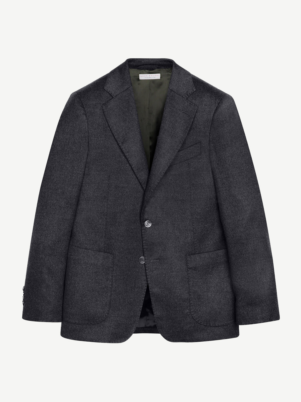 Luca Faloni Cashmere Blazer - Charcoal Grey - view 5