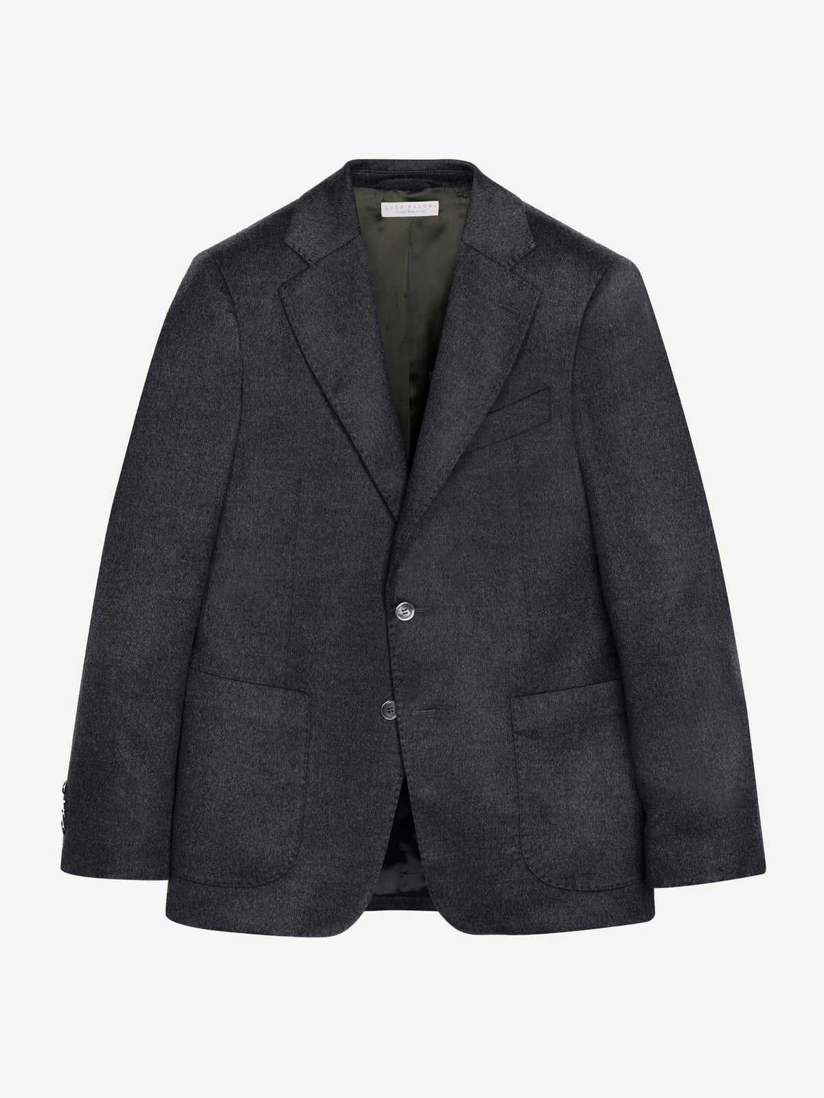 Luca Faloni Cashmere Blazer - Charcoal Grey - view 5