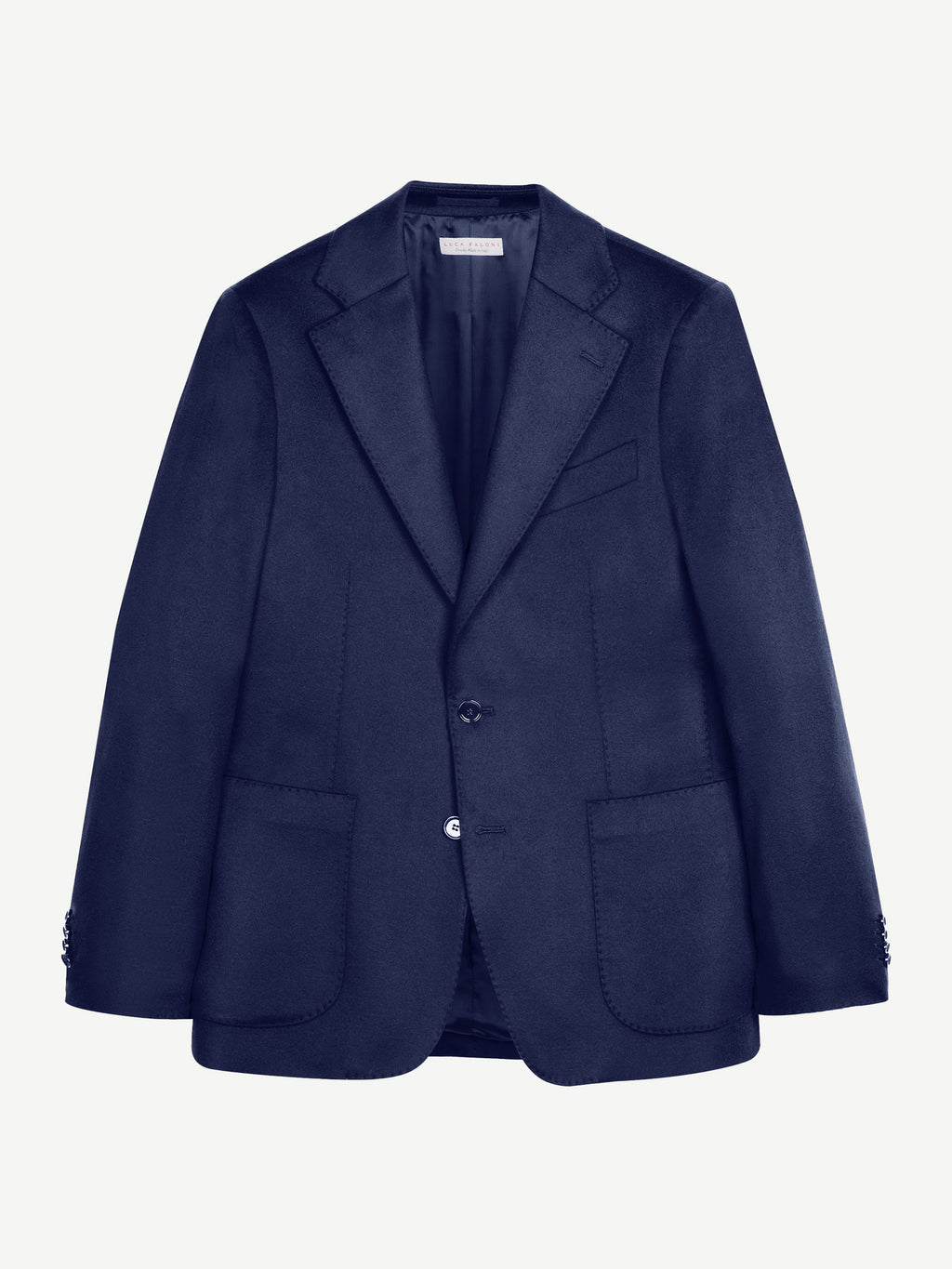 Luca Faloni Cashmere Blazer - Navy Blue - view 5