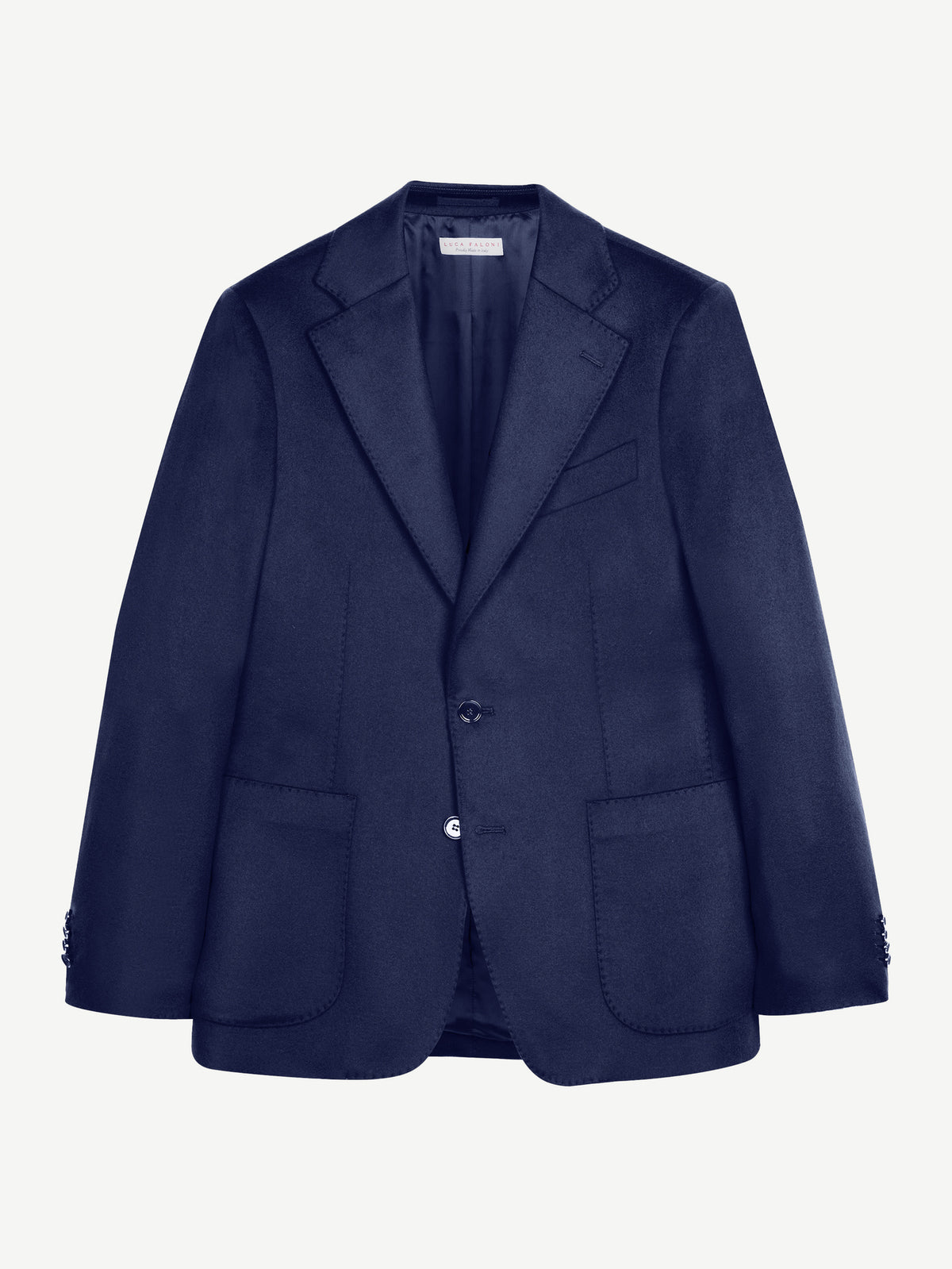Luca Faloni Cashmere Blazer - Navy Blue - view 5