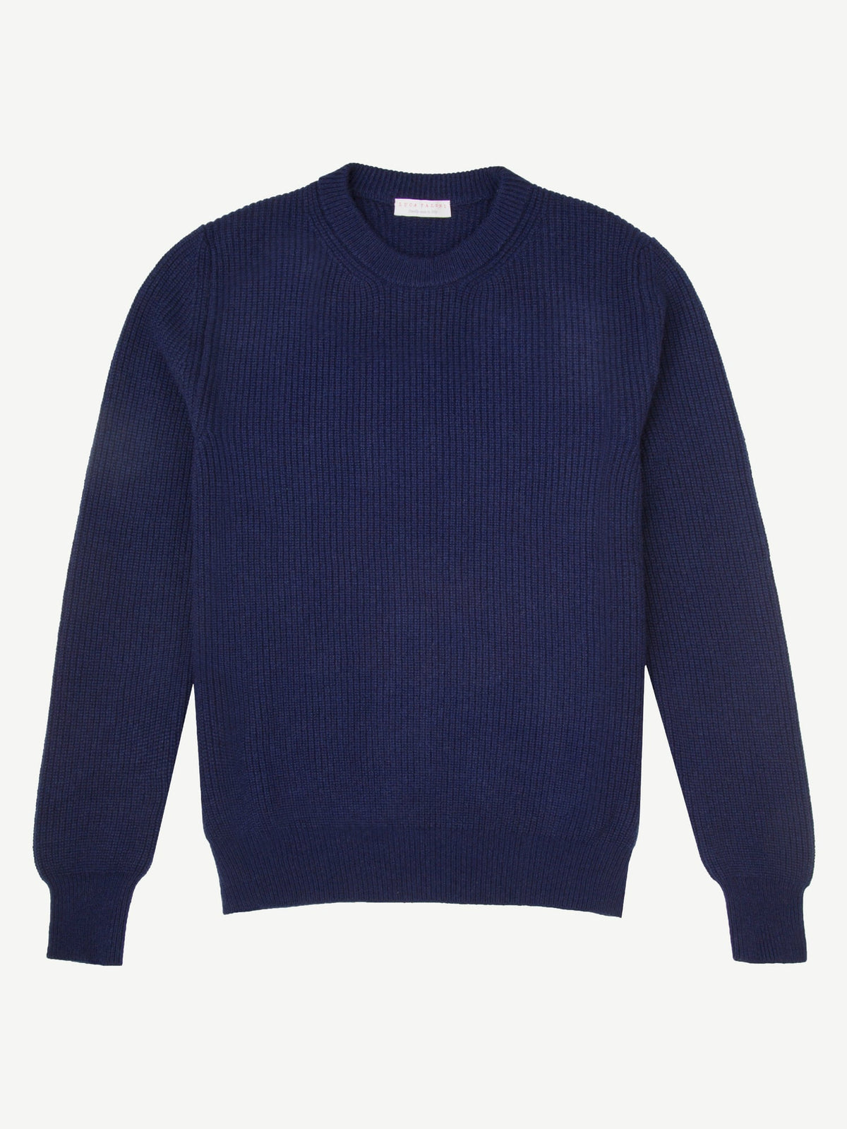 Luca Faloni 4-Ply Cashmere Crew Neck - Midnight Blue - view 4