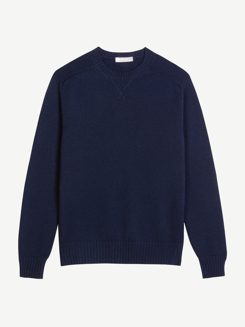 Luca Faloni 4-Ply Cashmere Country Crew Neck - Midnight Blue - view 4