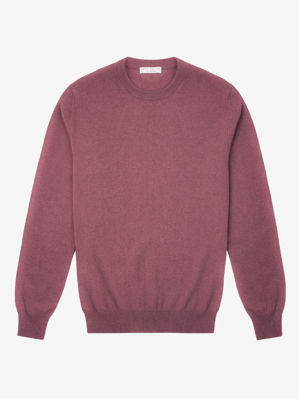 Luca Faloni 2-Ply Cashmere Crew Neck - Desert Rose - view 4