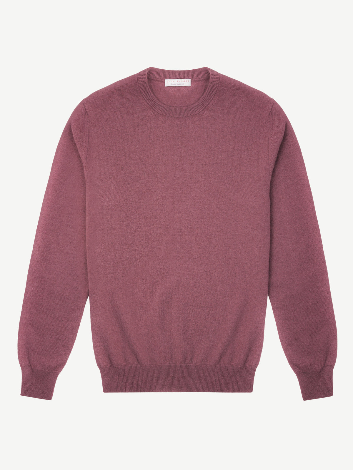 Luca Faloni 2-Ply Cashmere Crew Neck - Desert Rose - view 4