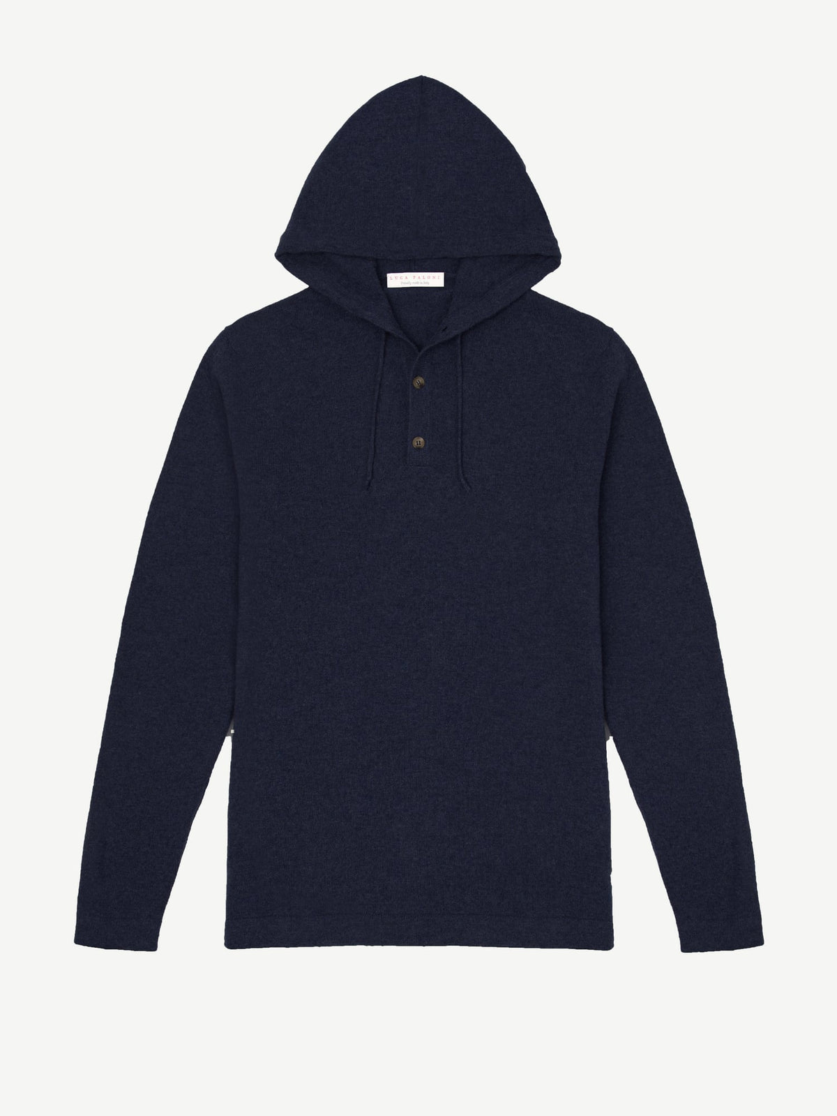 Luca Faloni 2-Ply Cashmere Hoodie - Navy Blue - view 5