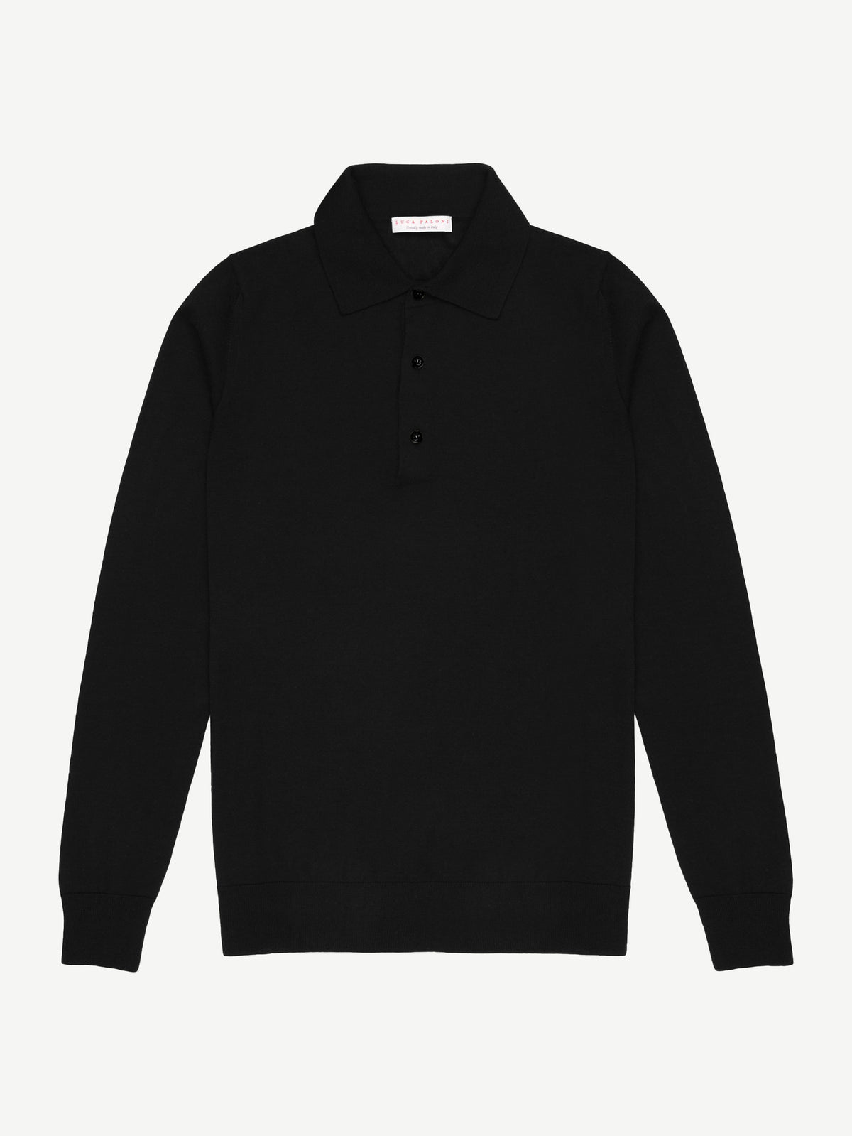 Luca Faloni Silk-Cashmere Knitted Polos - Black - view 4