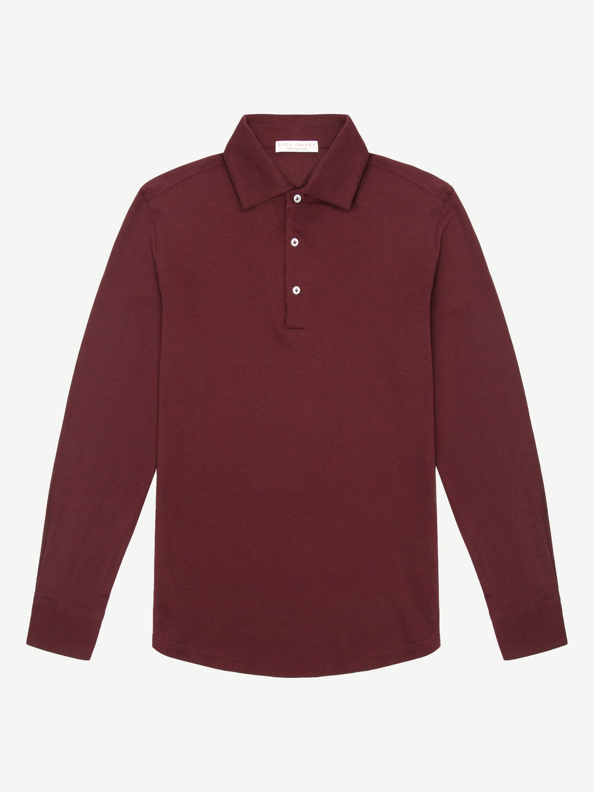 Luca Faloni Cotton Piqué Brera Polo Shirt - Lava Red - view 5