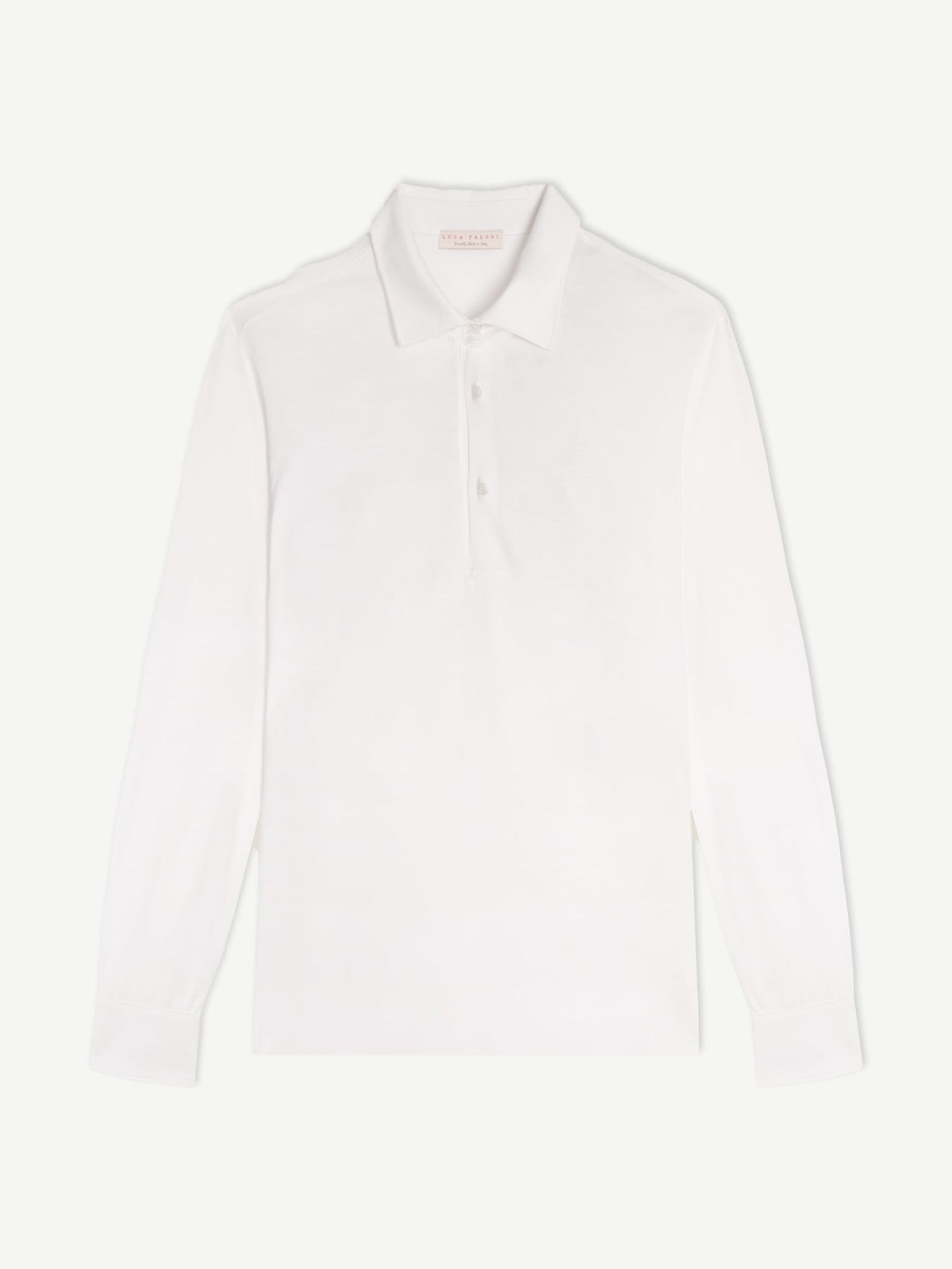 Luca Faloni Silk-Cotton Amalfi Polo Shirt - White - view 5