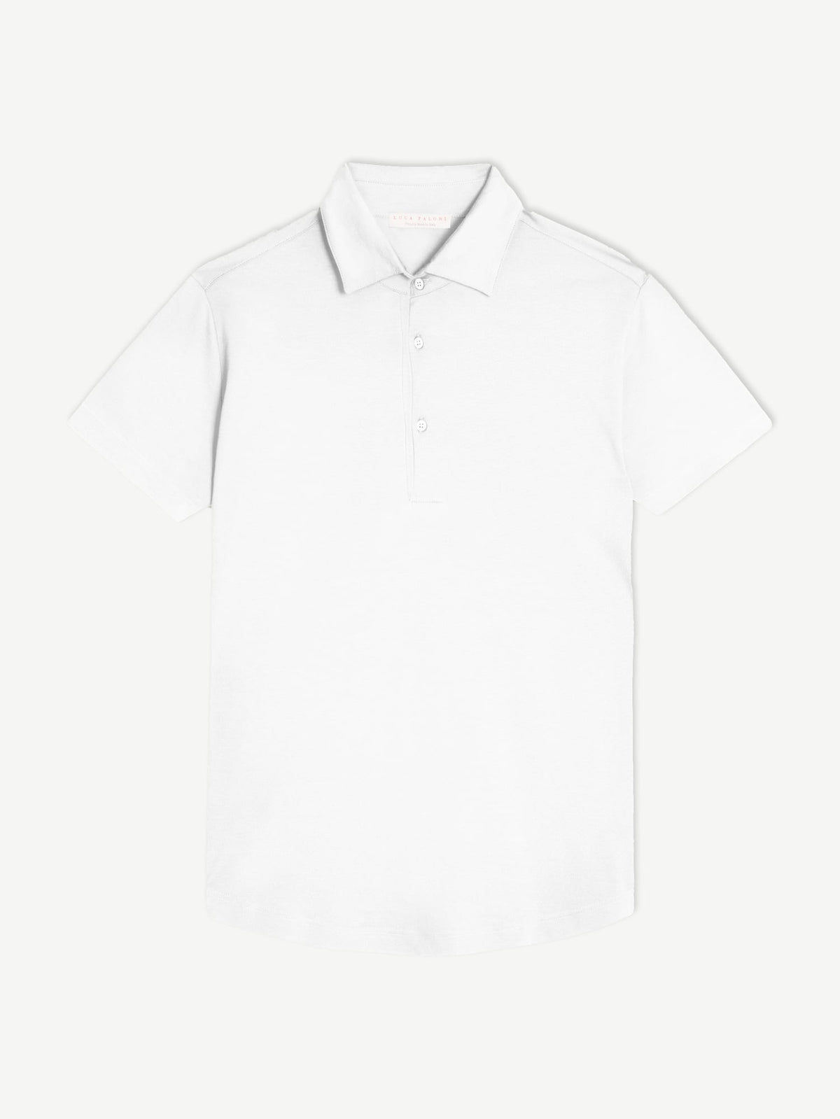 Luca Faloni Silk-Cotton Polo - White - view 5