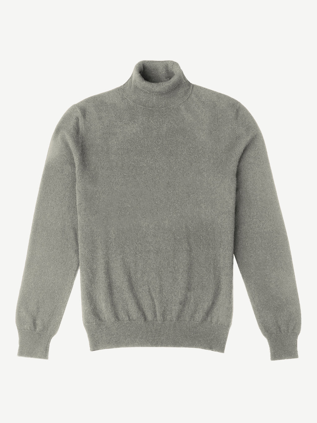 Luca Faloni 2-Ply Cashmere Roll Neck - Moss Green - view 4