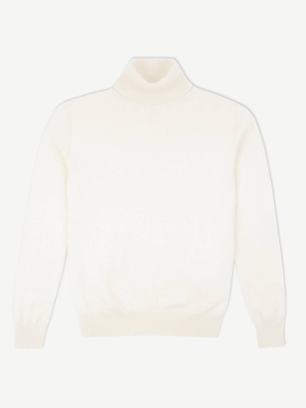 Luca Faloni 2-Ply Cashmere Roll Neck - Ivory - view 4