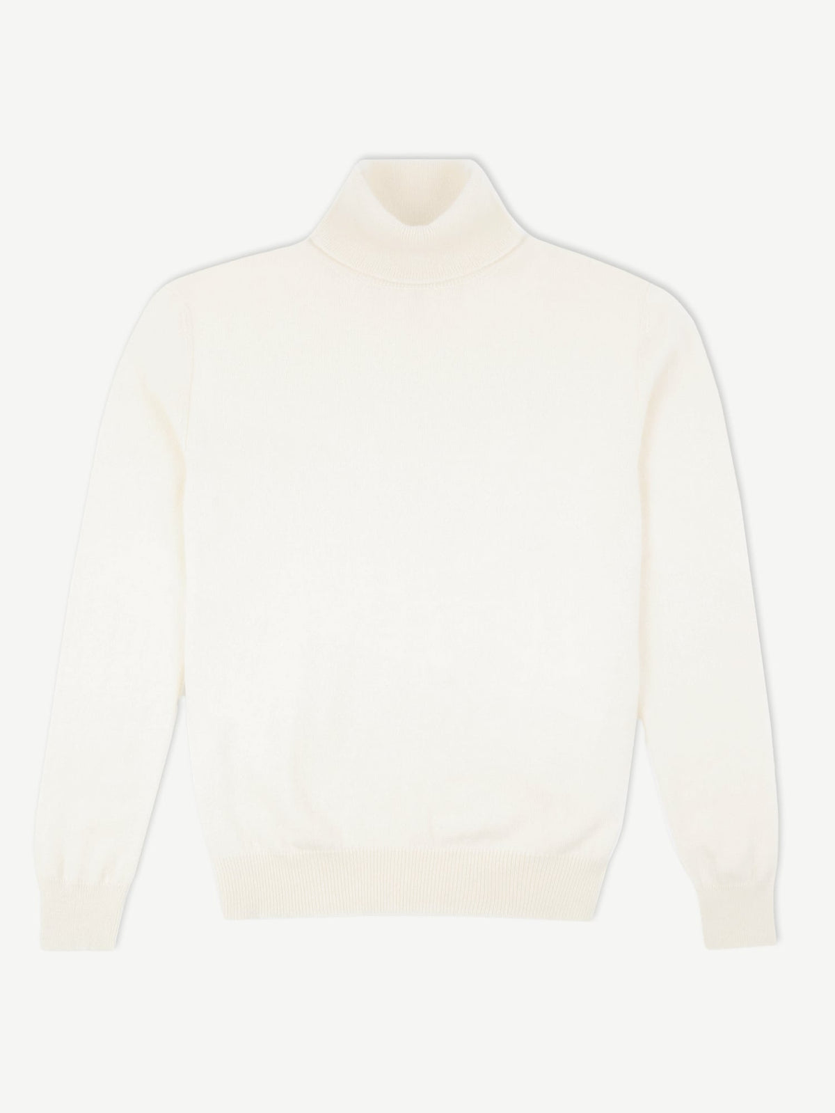 Luca Faloni 2-Ply Cashmere Roll Neck - Ivory - view 4