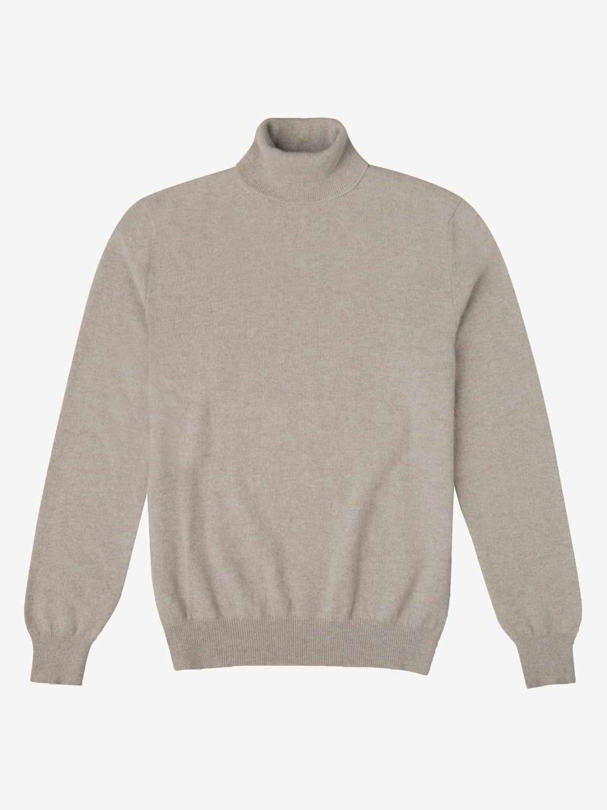 Luca Faloni 2-Ply Cashmere Roll Neck - Almond - view 4