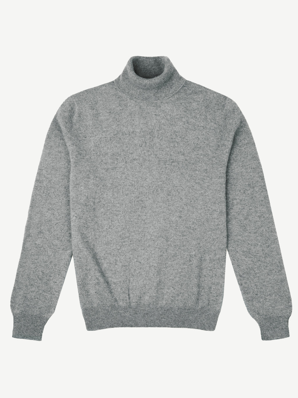 Luca Faloni 2-Ply Cashmere Roll Neck - Dolomiti Grey - view 4