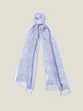 Luca Faloni Linen Scarf - Light Blue - view 1