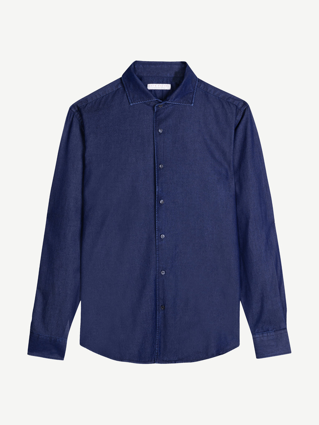 Luca Faloni Denim Classic Shirt - Midnight Blue - view 5
