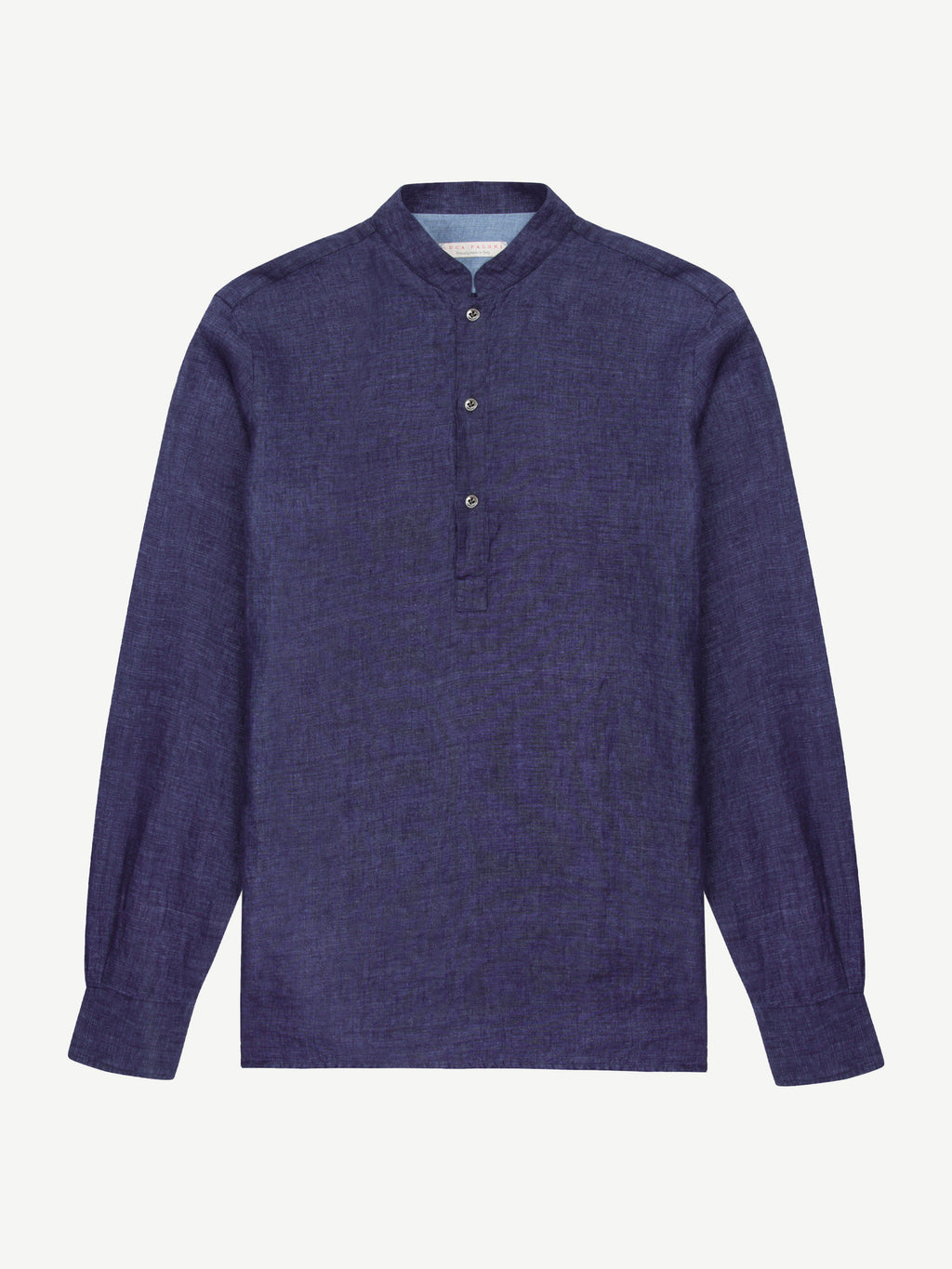 Luca Faloni Linen Forte Shirt - Navy Blue - view 5