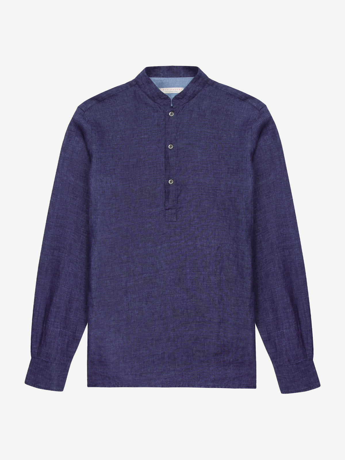 Luca Faloni Linen Forte Shirt - Navy Blue - view 5