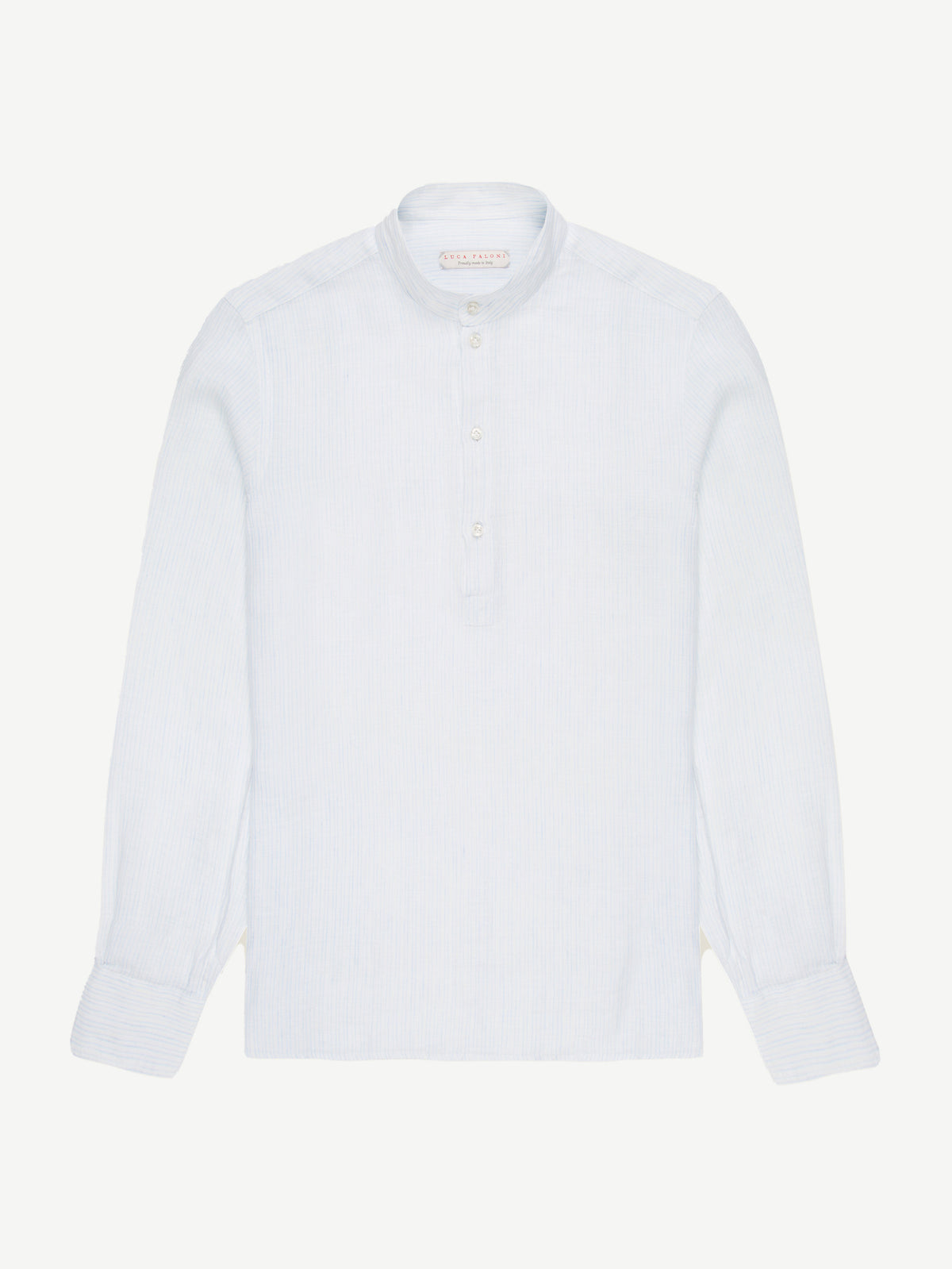 Luca Faloni Linen Forte Shirt - Thin Striped - view 5