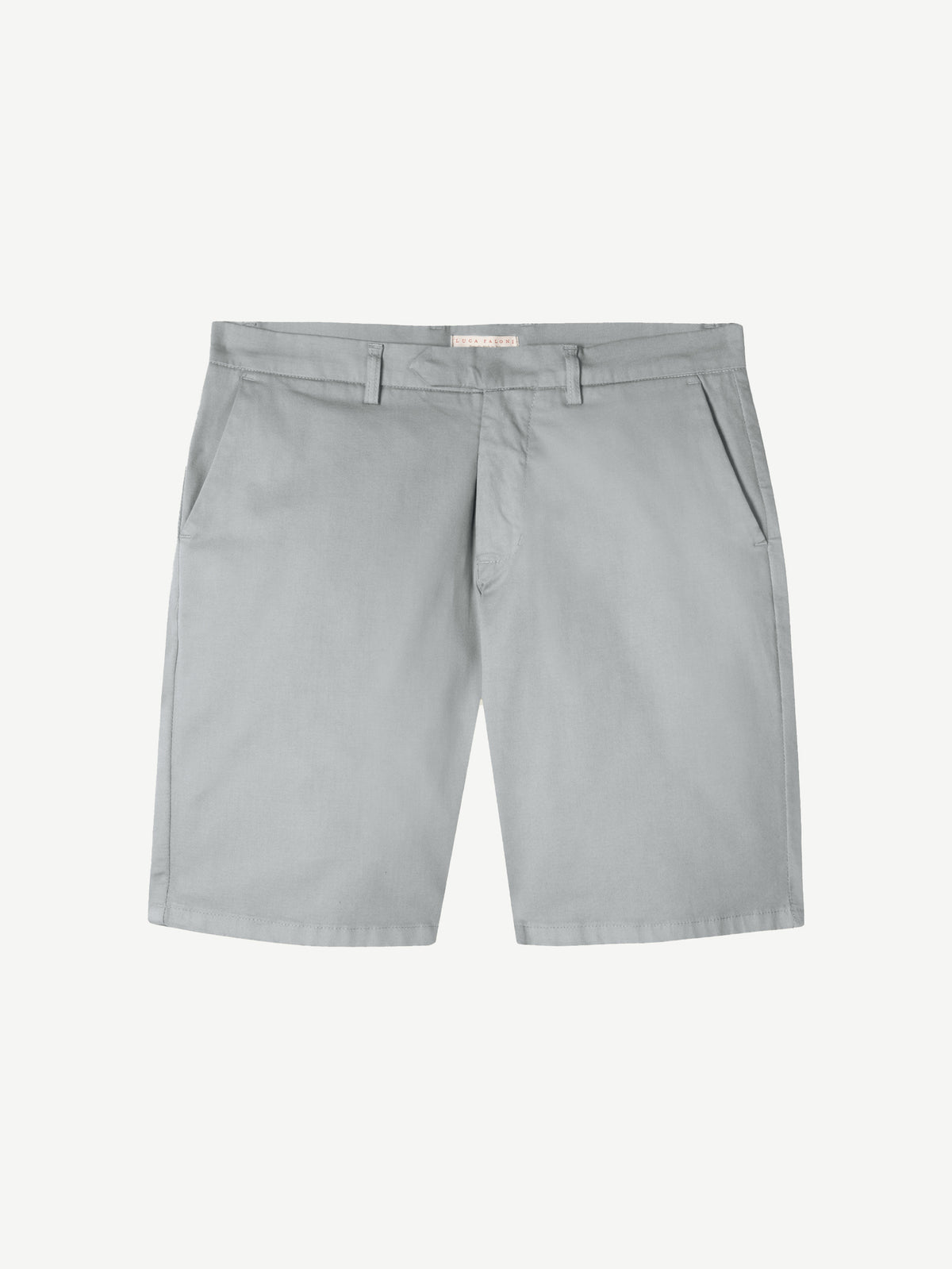 Luca Faloni Cotton Shorts - Light Grey - view 5