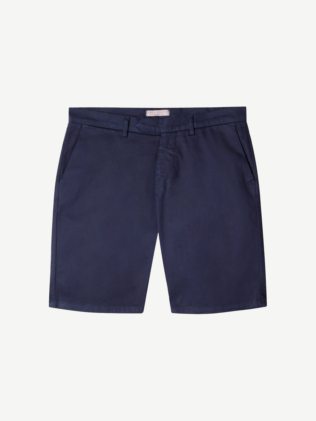 Luca Faloni Cotton Shorts - Navy Blue - view 5