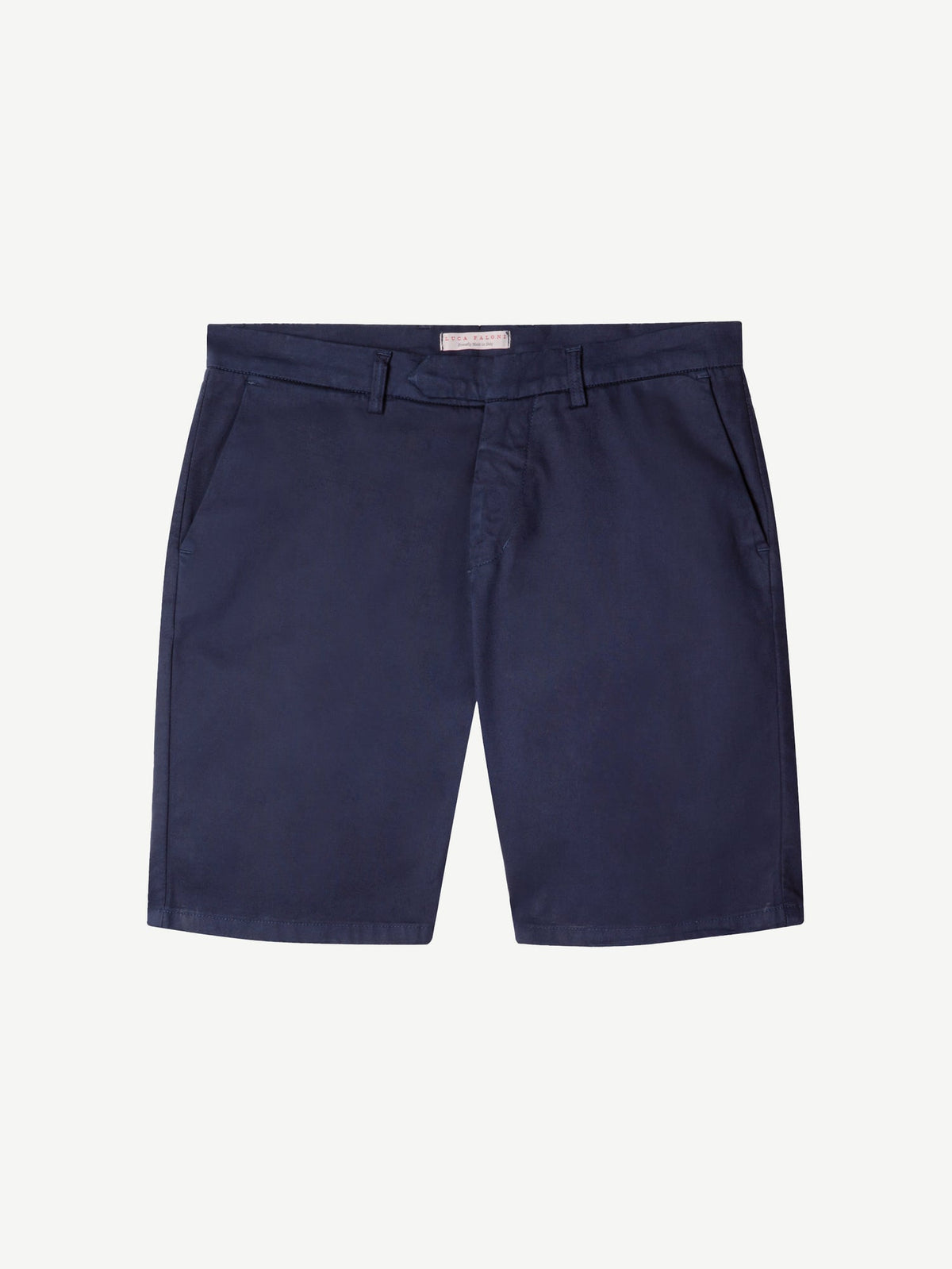 Luca Faloni Cotton Shorts - Navy Blue - view 5