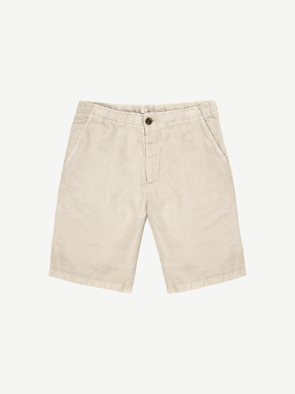 Luca Faloni Linen Bermuda Shorts - Sand - view 5
