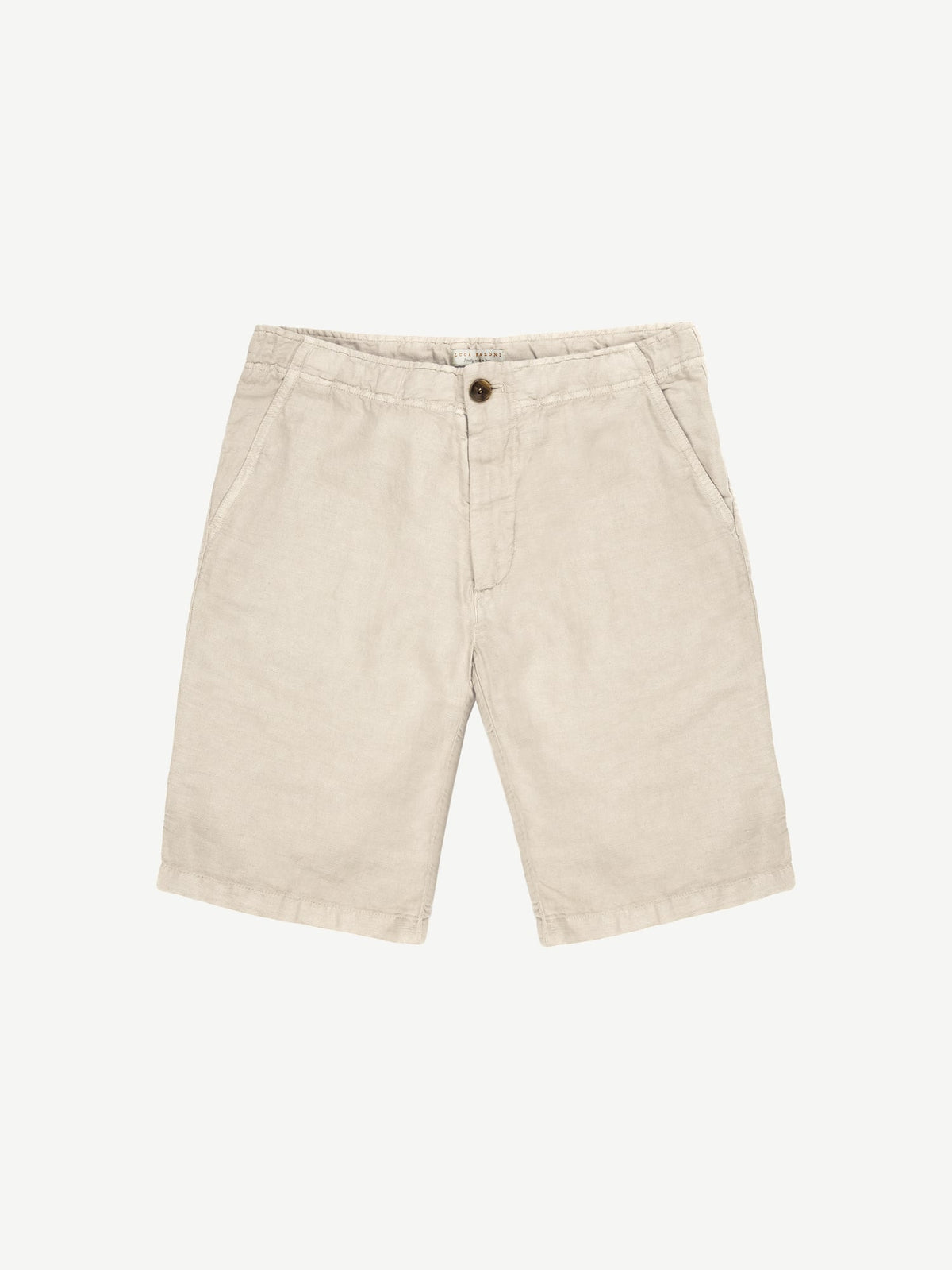 Luca Faloni Linen Bermuda Shorts - Sand - view 5