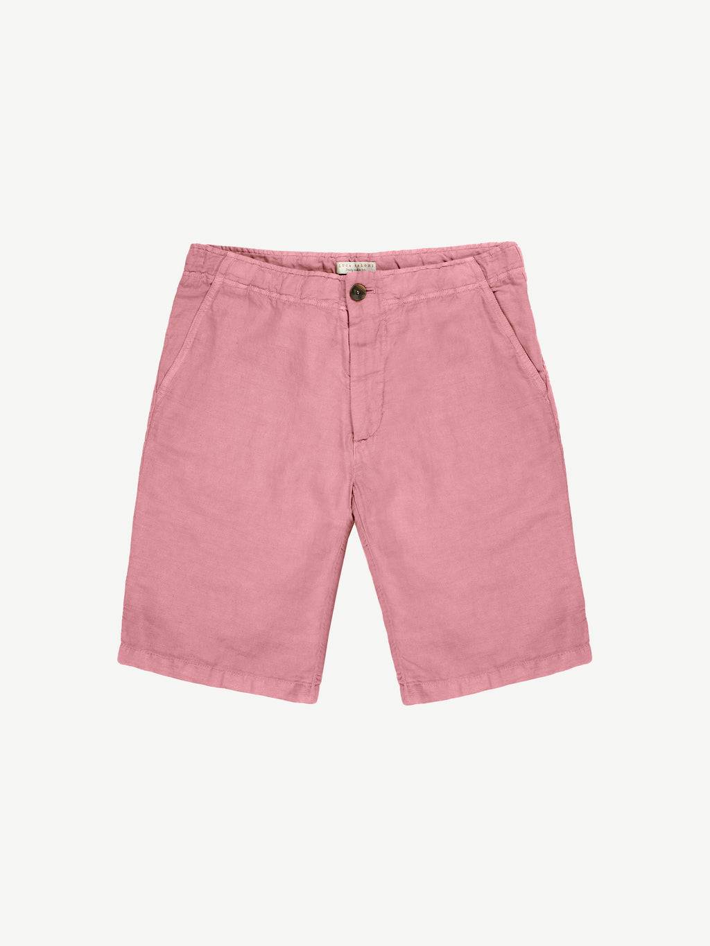 Luca Faloni Linen Bermuda Shorts - Dusty Pink - view 5