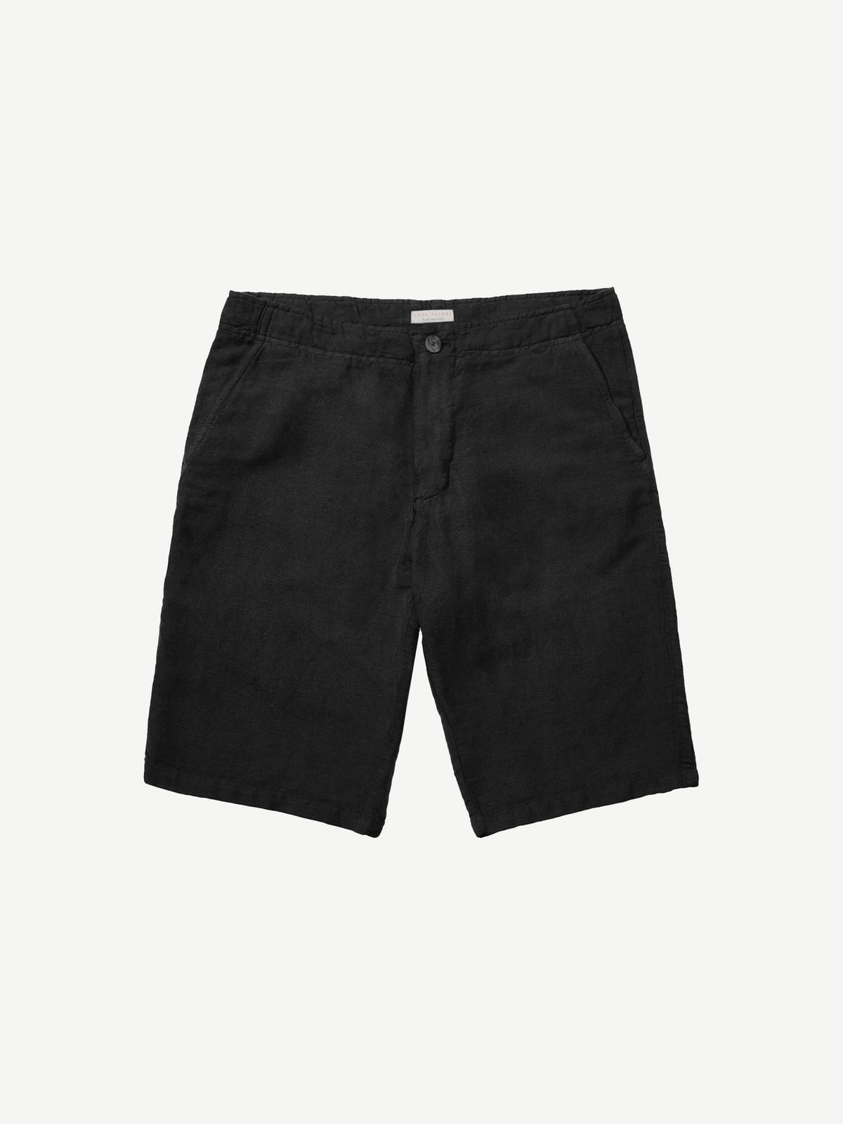 Luca Faloni Linen Bermuda Shorts - Black - view 5