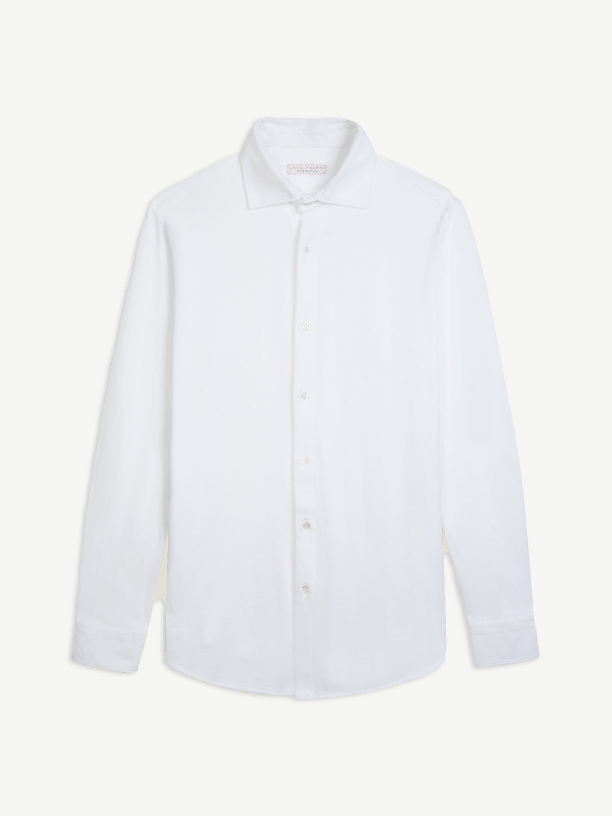Luca Faloni Cotton Piqué Siena Shirt - White - view 5