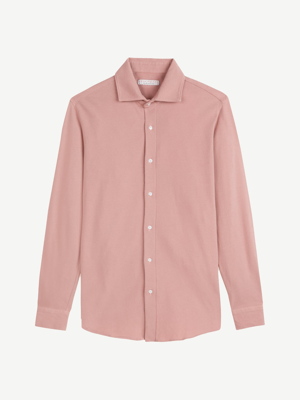 Luca Faloni Cotton Piqué Siena Shirt - Peach - view 5