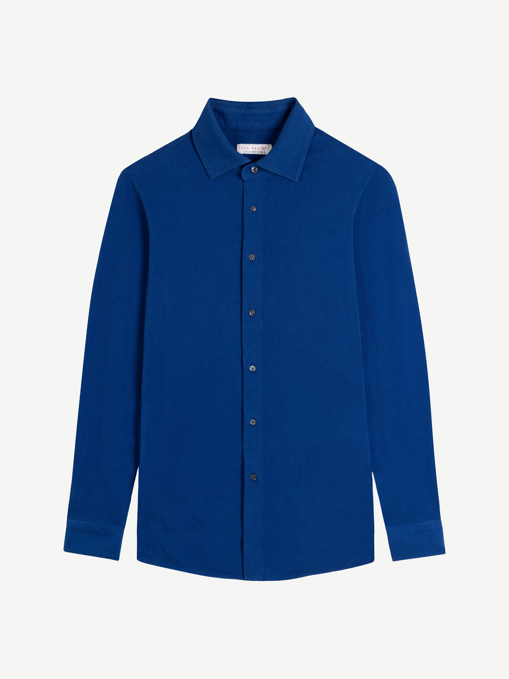 Luca Faloni Cotton Piqué Siena Shirt - Royal Blue - view 5