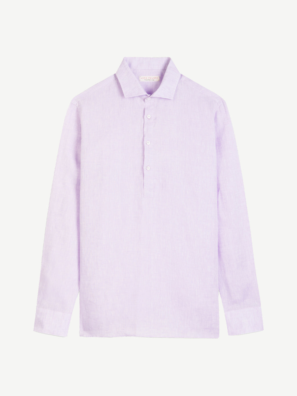 Luca Faloni Linen Ravello Shirt - Lilac - view 5