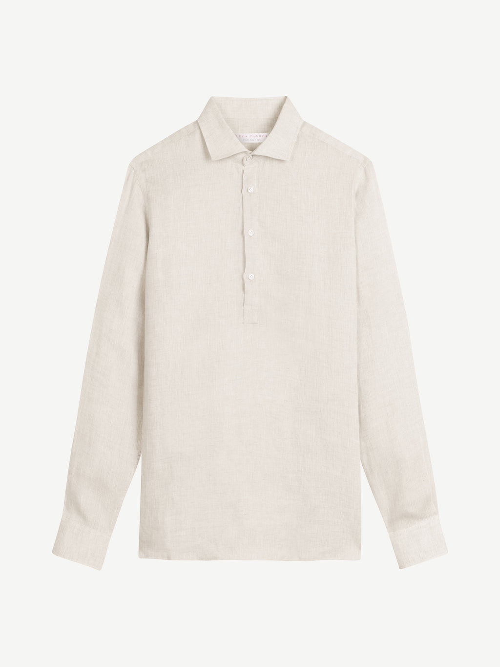 Luca Faloni Linen Ravello Shirt - Sand - view 5