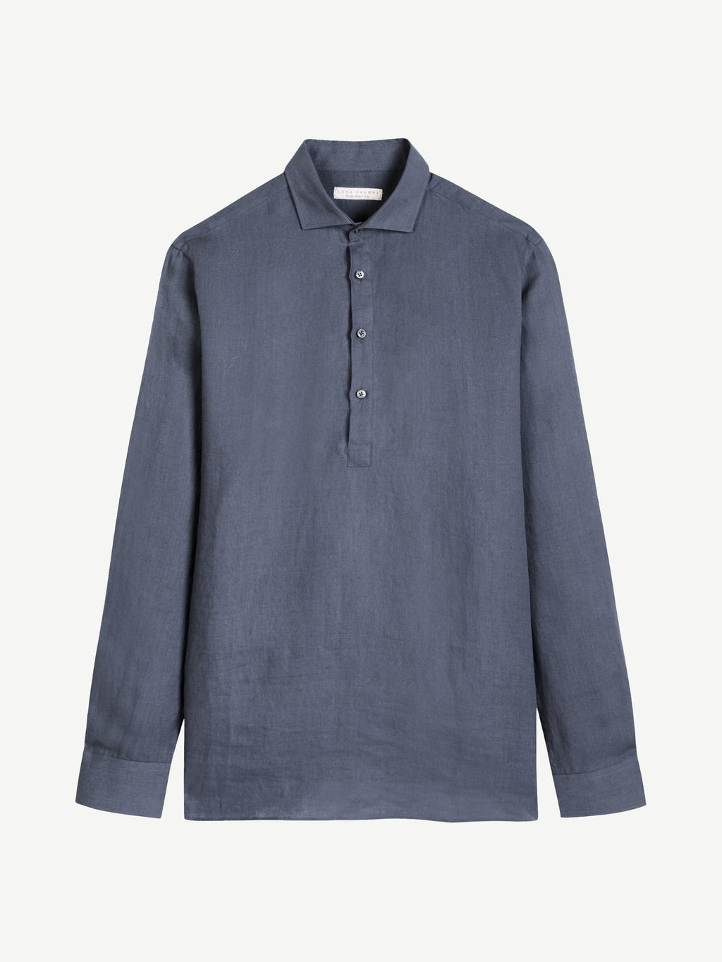 Luca Faloni Linen Ravello Shirt - Payne's Grey - view 5