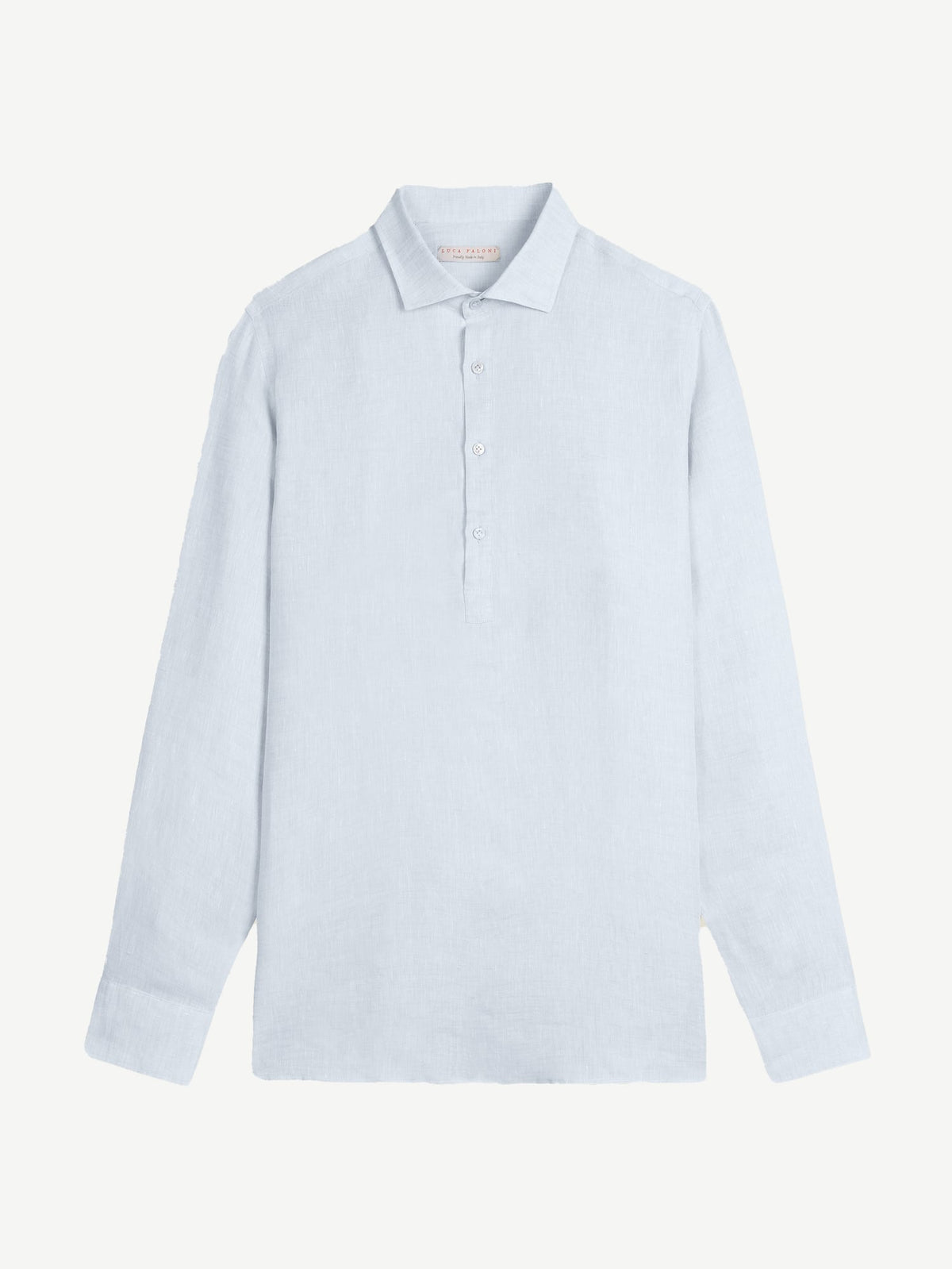 Luca Faloni Linen Ravello Shirt - Sky Blue - view 5