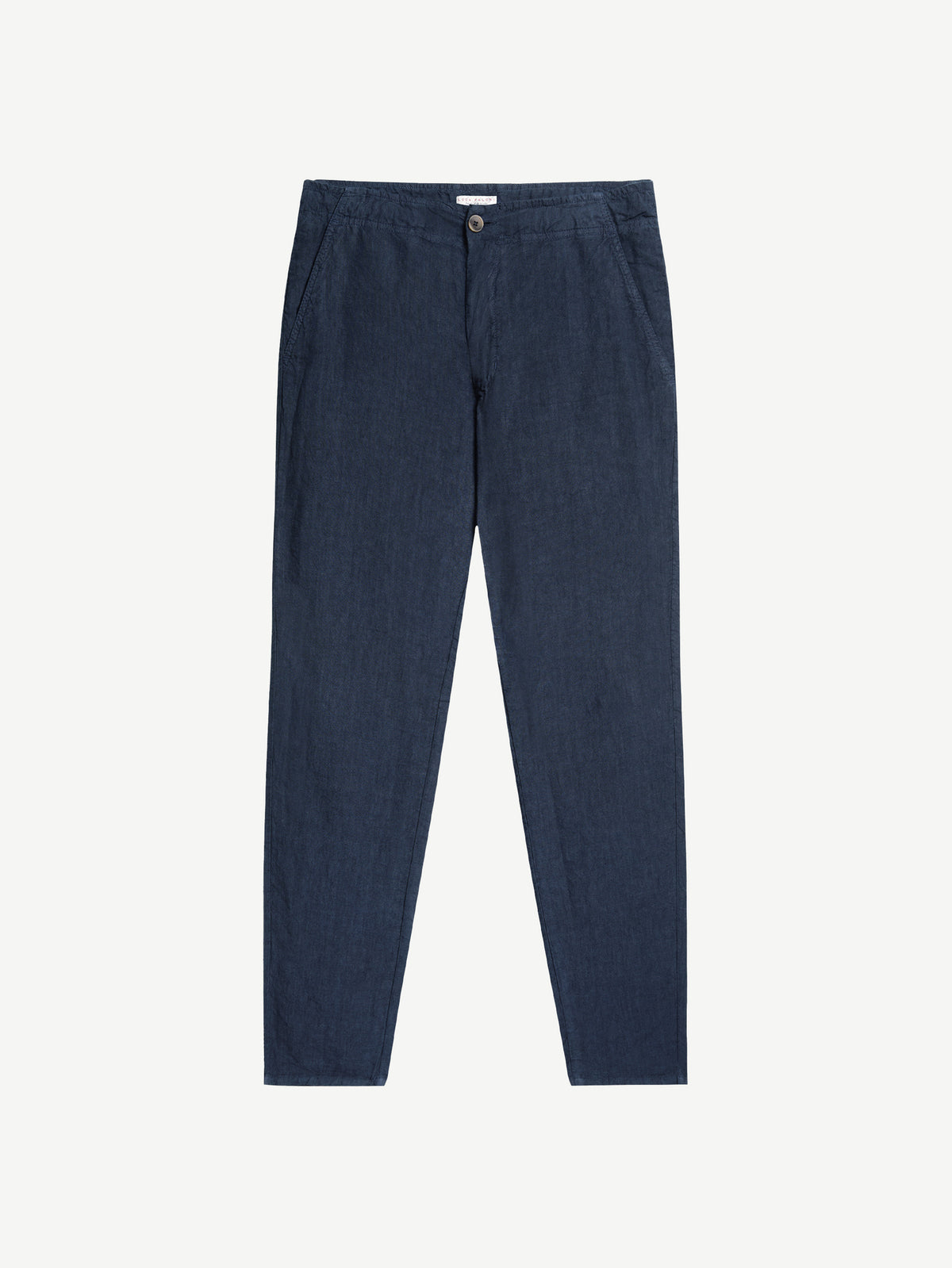 Luca Faloni Linen Lipari Trousers - Navy Blue - view 6